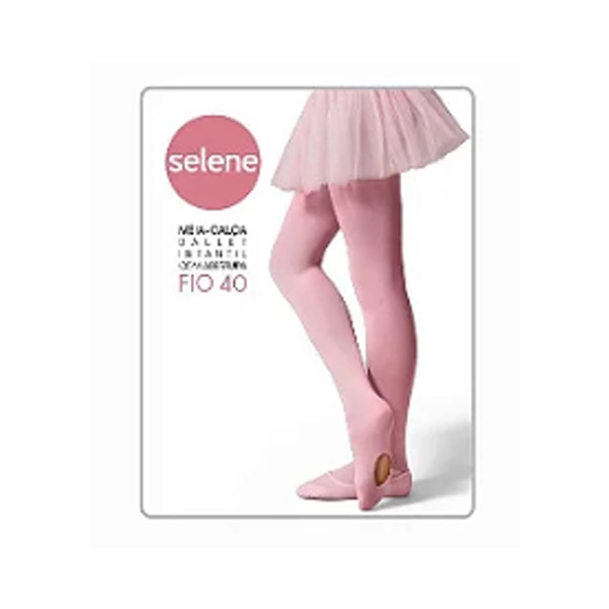 Meia-Calça Selene Infantil Fio 40 9585 Rosa Meia-Calça Selene Infantil Fio 40 9585 Rosa