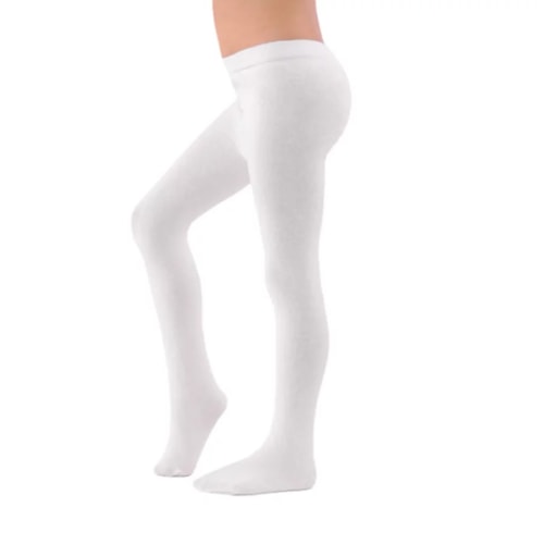 Detalhe - Meia Calca Selene Infantil Fio 80 72% Algodao 9555 Branco