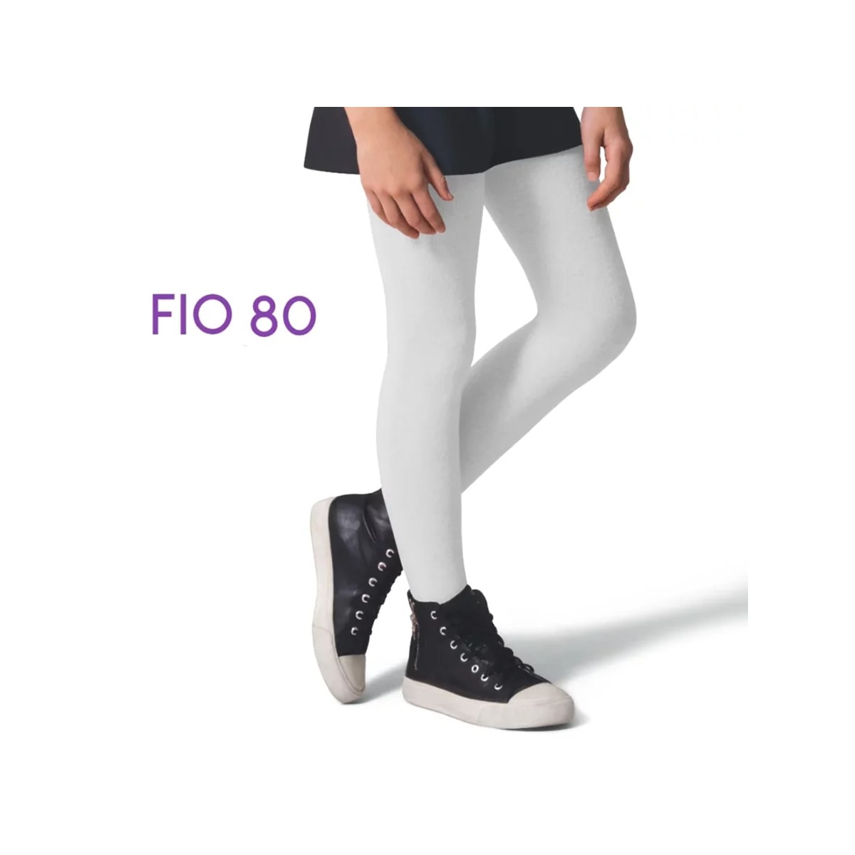 Meia Calca Selene Infantil Fio 80 72% Algodao 9555 Branco Meia Calca Selene Infantil Fio 80 72% Algodao 9555 Branco