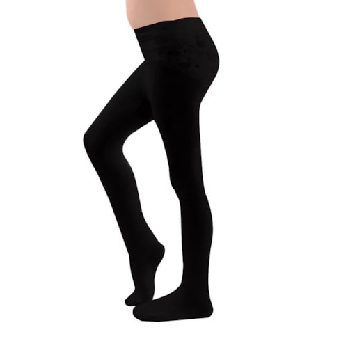 Detalhe - Meia Calca Selene Infantil Fio 80 72% Algodao 9555 Preto