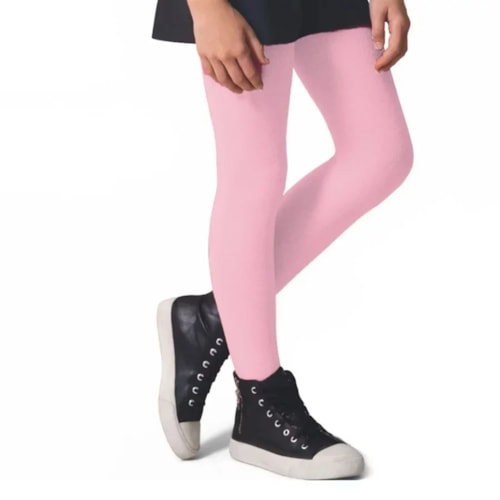 Detalhe - Meia Calca Selene Infantil Fio 80 72% Algodao 9555 Rosa Claro