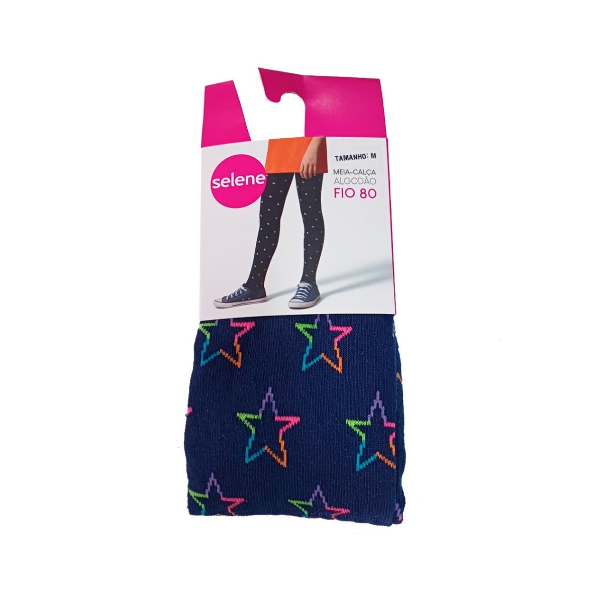 Meia-Calça Selene Infantil Fio 80 9560 Marinho Meia-Calça Selene Infantil Fio 80 9560 Marinho