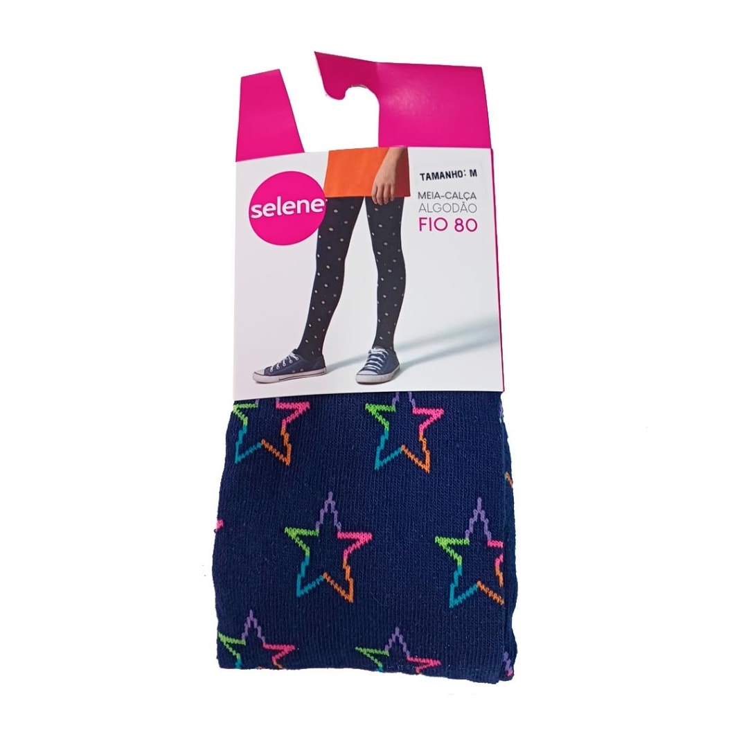 Meia-Calça Selene Infantil Fio 80 9560 Marinho Meia-Calça Selene Infantil Fio 80 9560 Marinho