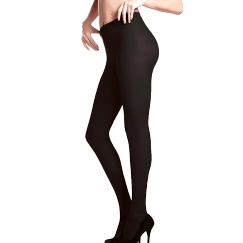 Detalhe - Meia Calça Selene Opaca Fio 40 9650 Preto