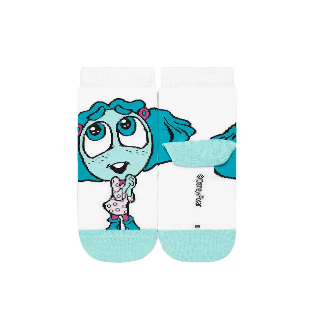Meia Lupo Infantil 02403 Branca/Inveja Meia Lupo Infantil 02403 Branca/Inveja