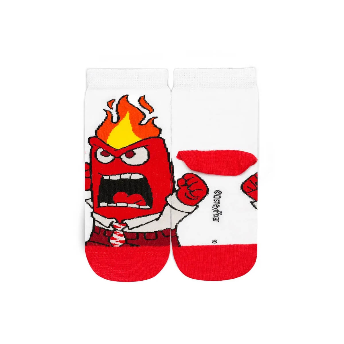 Meia Lupo Infantil 02403 Branca/Raiva Meia Lupo Infantil 02403 Branca/Raiva