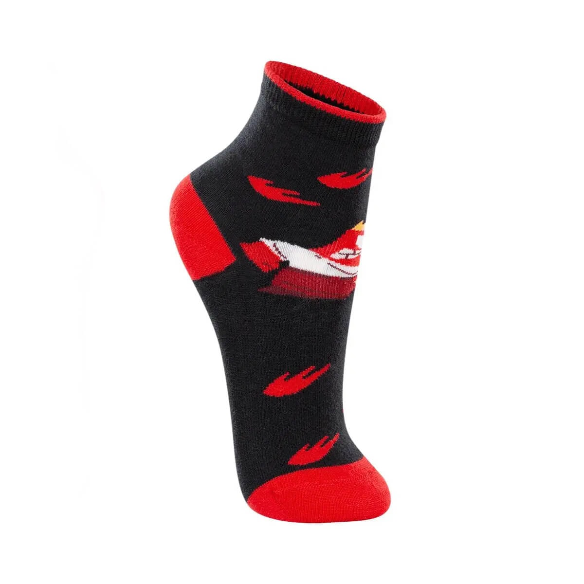 Meia Lupo Infantil 02403 Preta/Raiva Meia Lupo Infantil 02403 Preta/Raiva