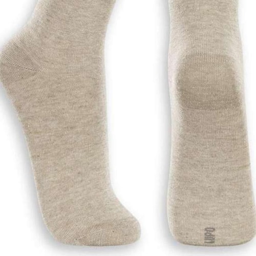 Detalhe - Meia Lupo Masculina Sem Punho 82% Algodao 1275 Mescla Areia