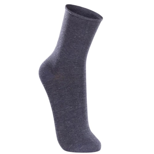 Meia Lupo Masculina Sem Punho 82% Algodao 1275 Mescla Jeans