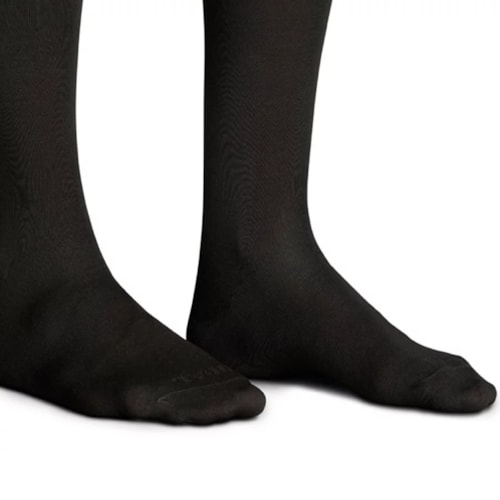 Detalhe - Meia Lupo Masculina Sportwear 1210 Preto/Preto