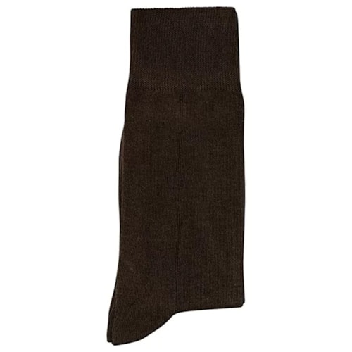 Detalhe - Meia Lupo Social 100%Poliamida Classica 1100 Cafe