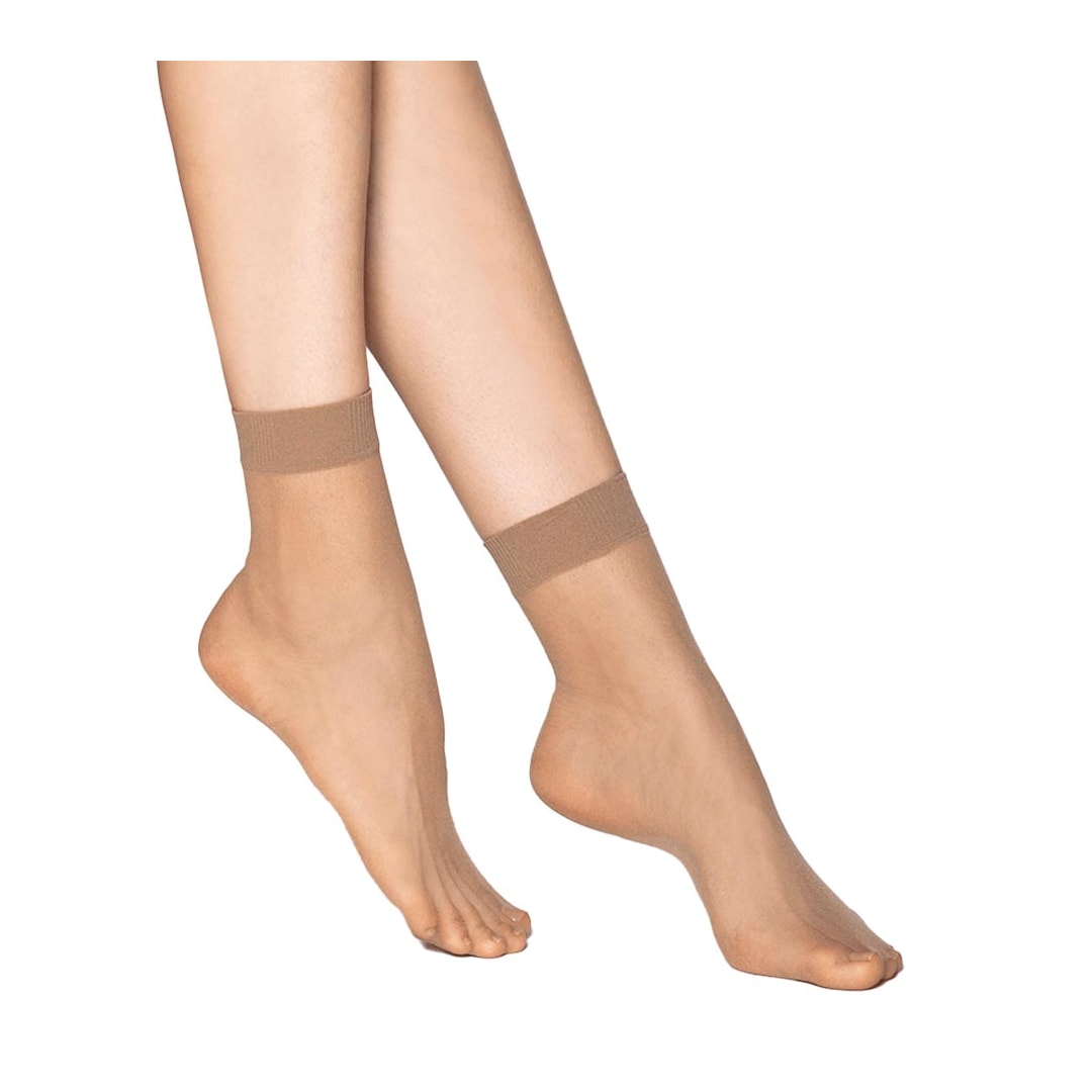 Meia Lupo Soquete Fina Fio 20 Loba 5530 Natural Peach