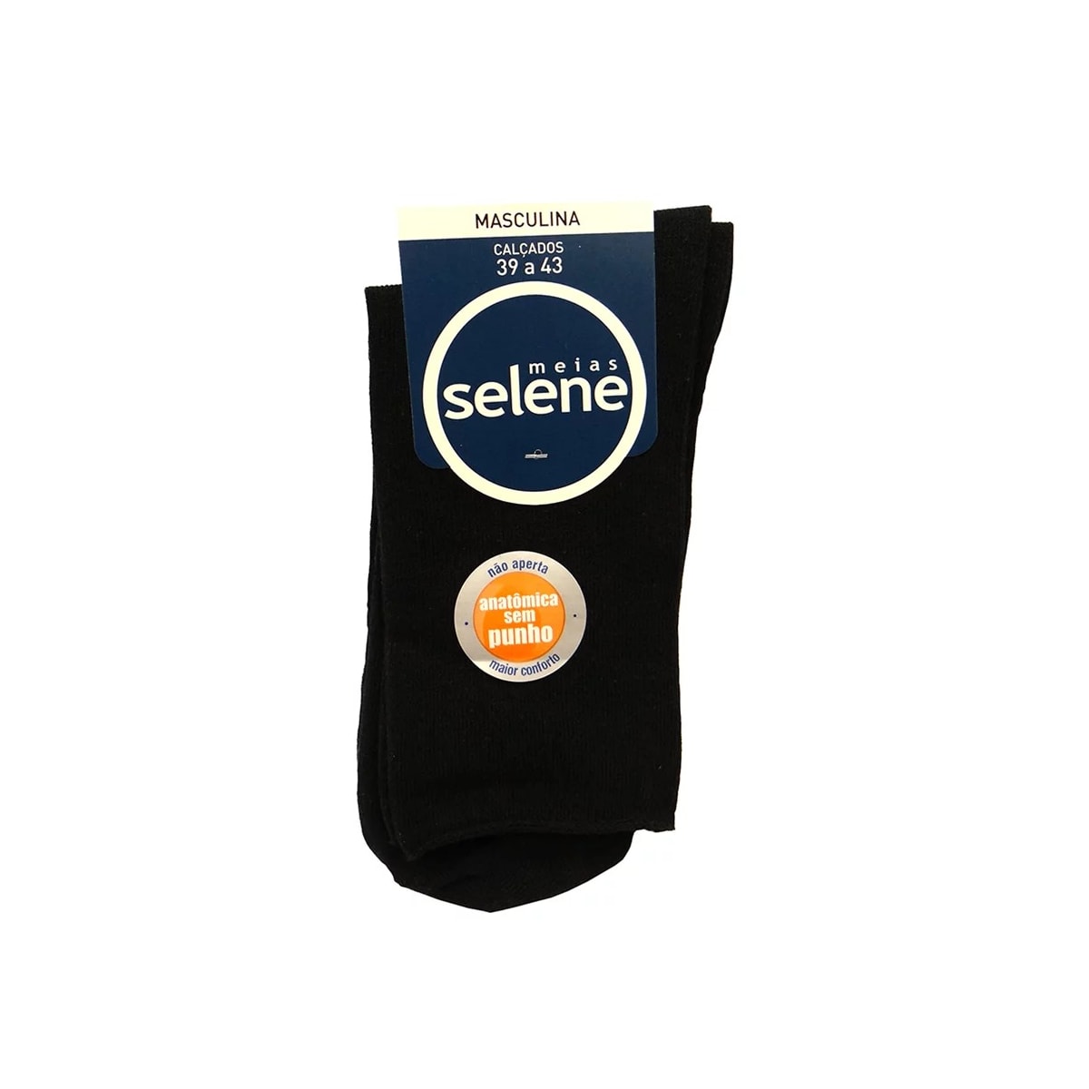 Meia Masculina Sem Punho 72% Algodao 8025 Preto Meia Masculina Sem Punho 72% Algodao 8025 Preto