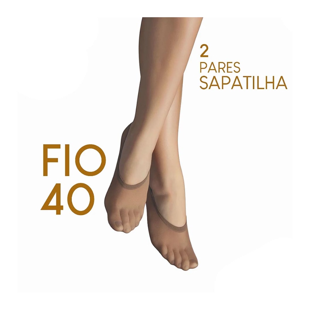 Meia Sapatilha Invisivel 9055 Selene Natural Meia Sapatilha Invisivel 9055 Selene Natural