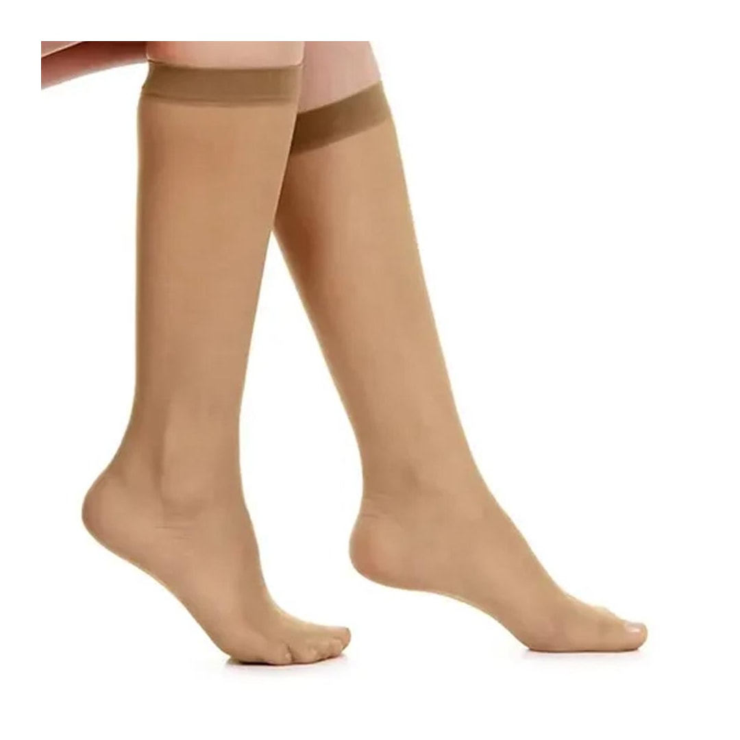 Meia Selene 3/4 Fio 15 9040 Natural