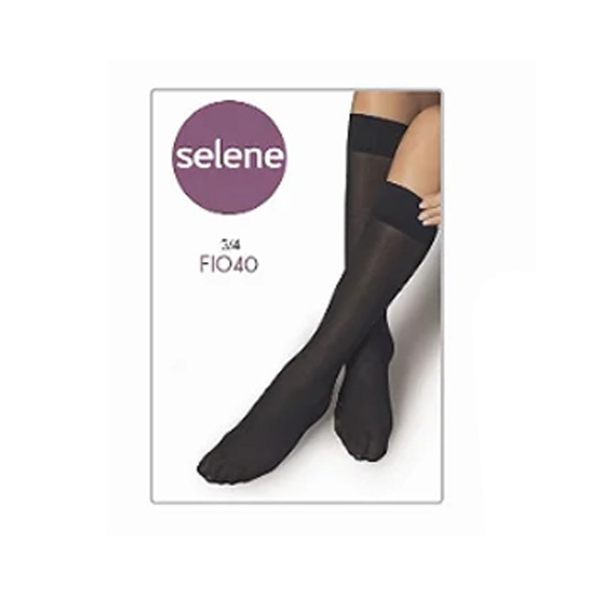 Meia Selene 3/4 Opaca Fio 40 9050 Preto Meia Selene 3/4 Opaca Fio 40 9050 Preto