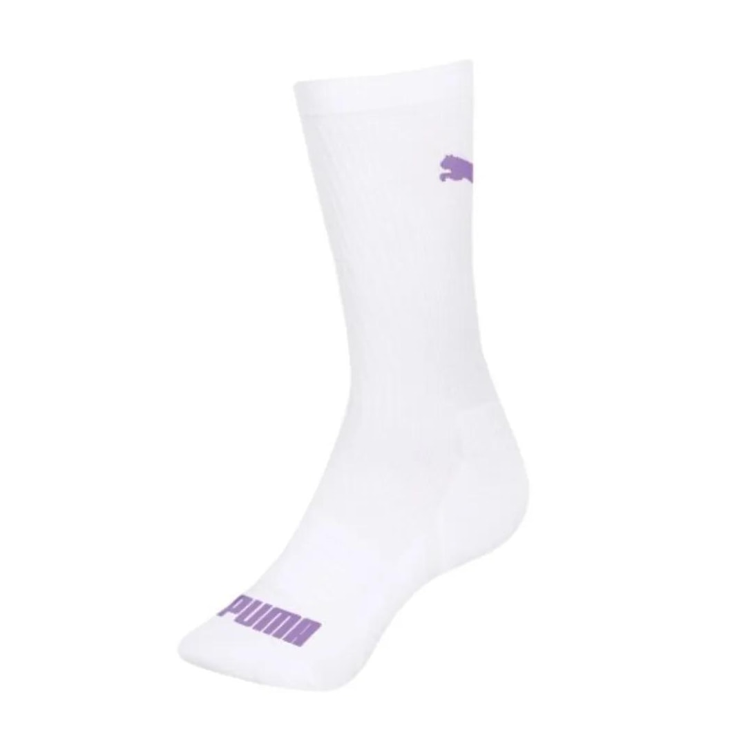 Meia Selene Cano Longo 4415 Branco/Ultra Violeta