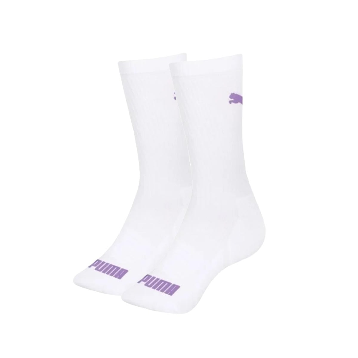Meia Selene Cano Longo 4415 Branco/Ultra Violeta