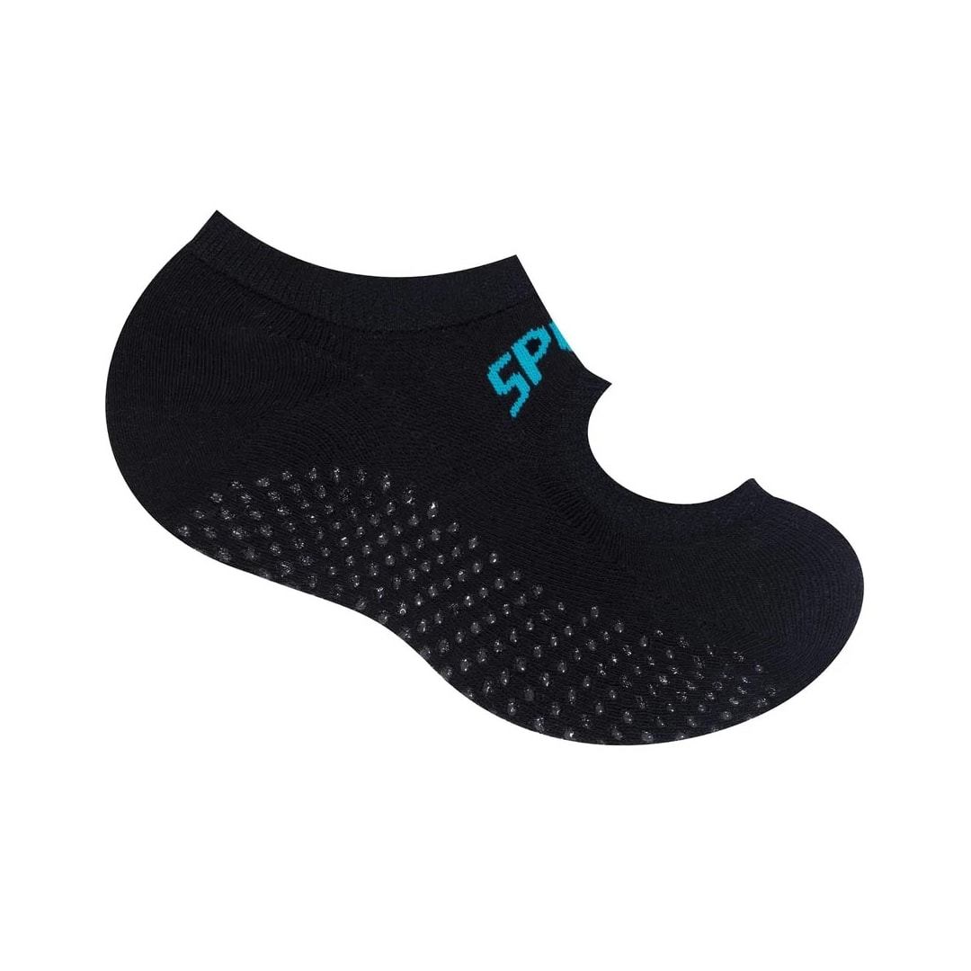 Meia Selene De Pilates 7780 Preto/Azul Meia Selene De Pilates 7780 Preto/Azul