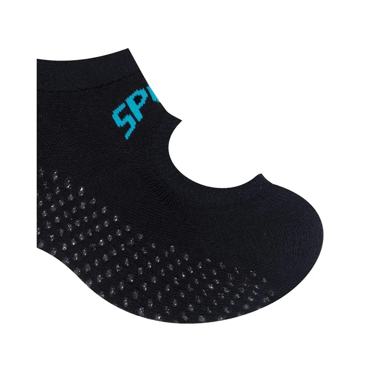 Meia Selene De Pilates 7780 Preto/Azul Meia Selene De Pilates 7780 Preto/Azul