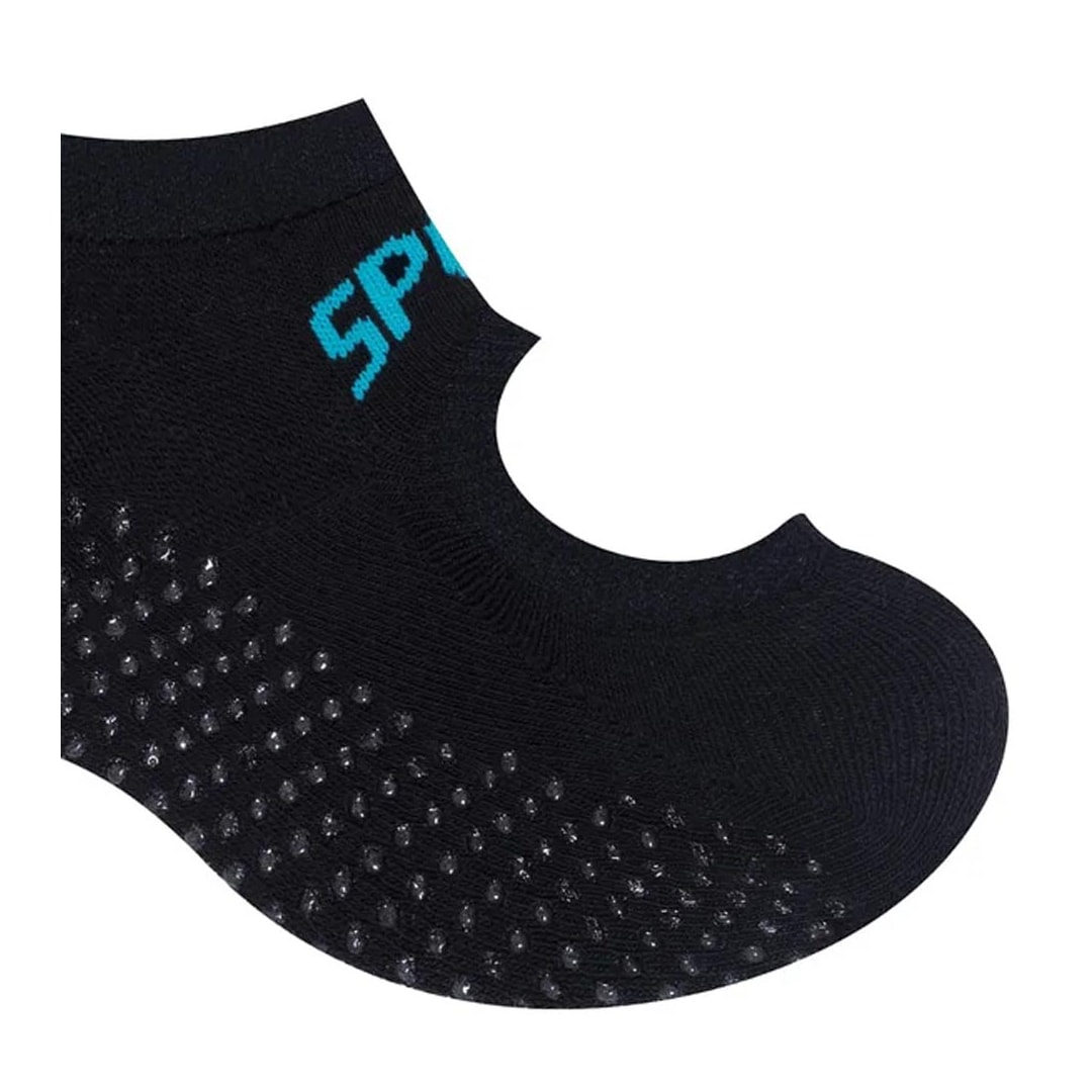 Meia Selene De Pilates 7780 Preto/Azul