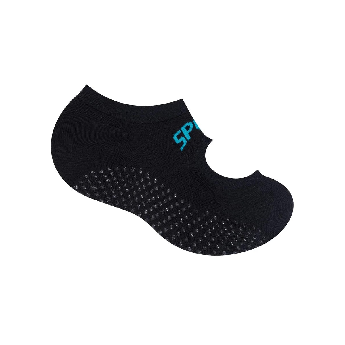 Meia Selene De Pilates 7780 Preto/Azul Meia Selene De Pilates 7780 Preto/Azul