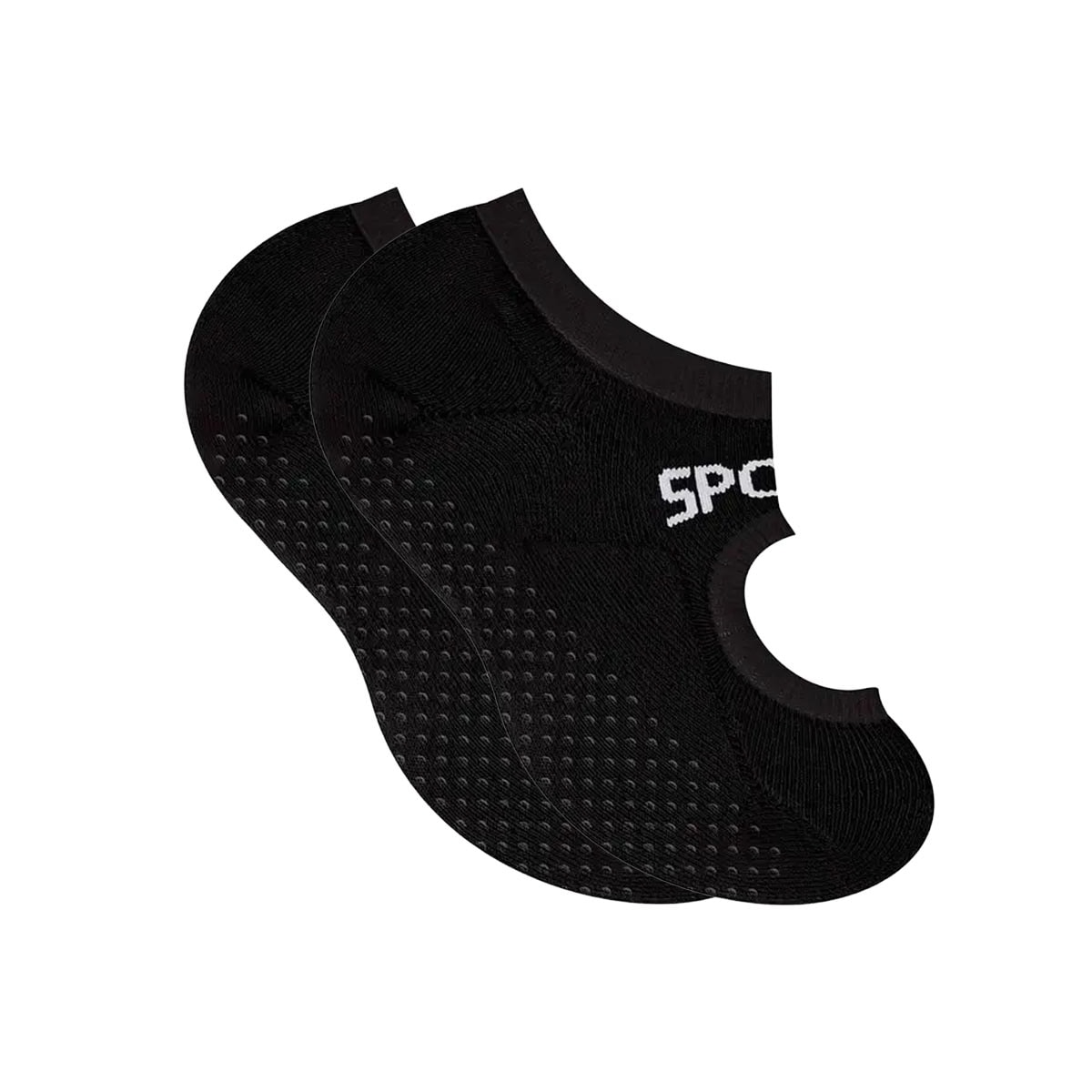 Meia Selene De Pilates 7780 Preto/Branco Meia Selene De Pilates 7780 Preto/Branco