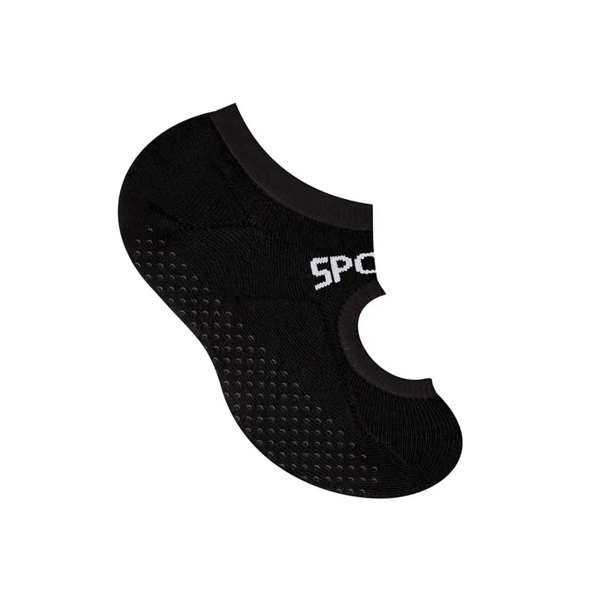 Meia Selene De Pilates 7780 Preto/Branco Meia Selene De Pilates 7780 Preto/Branco