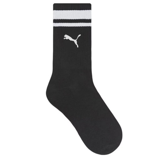 Detalhe - Meia Selene Esportiva Cano Longo 4995 Preto/Branco