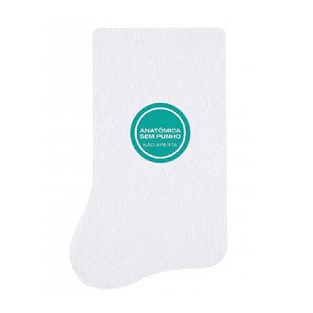 Meia Selene Feminina Avulsa Cano Longo Sem Punho 7725 Branco
