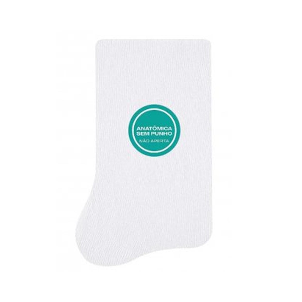Meia Selene Feminina Avulsa Cano Longo Sem Punho 7725 Branco Meia Selene Feminina Avulsa Cano Longo Sem Punho 7725 Branco