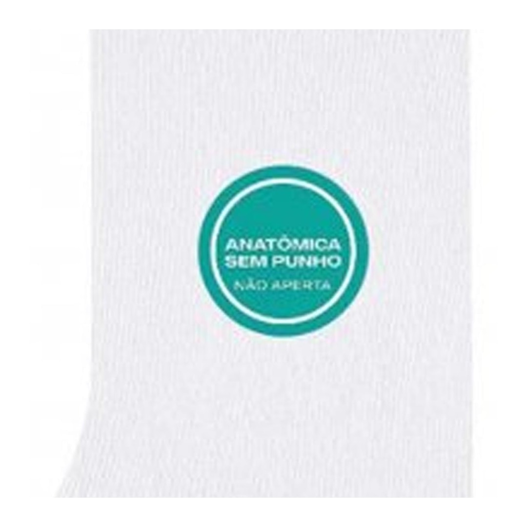 Meia Selene Feminina Avulsa Cano Longo Sem Punho 7725 Branco