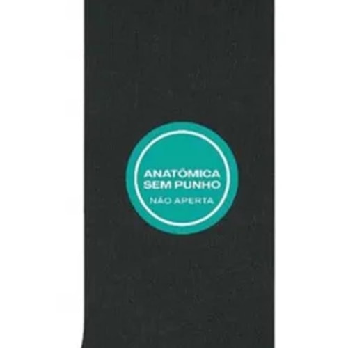 Detalhe - Meia Selene Feminina Avulsa Cano Longo Sem Punho 7725 Preto