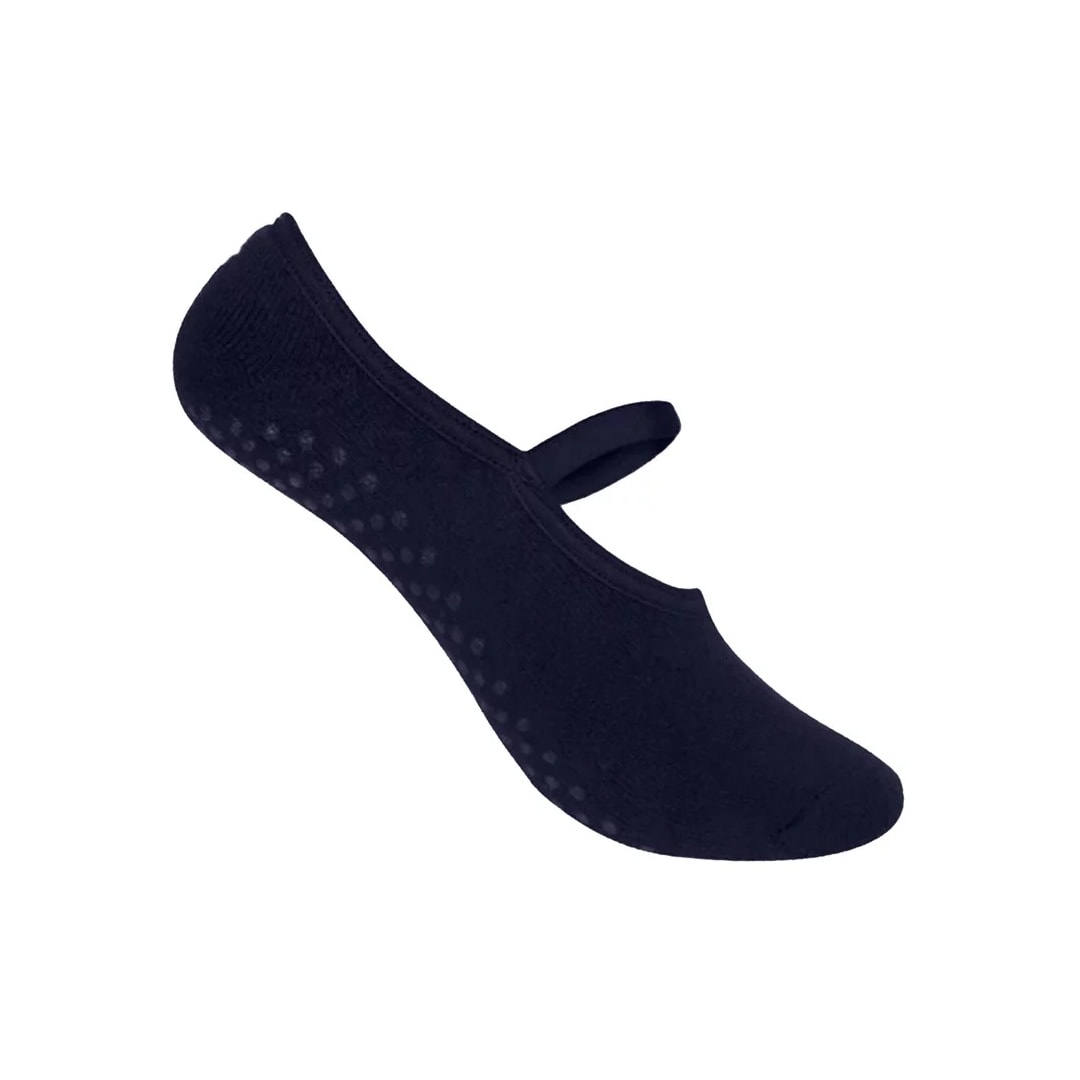 Meia Selene Feminina Pilates 68% Algodao 7850 Marinho