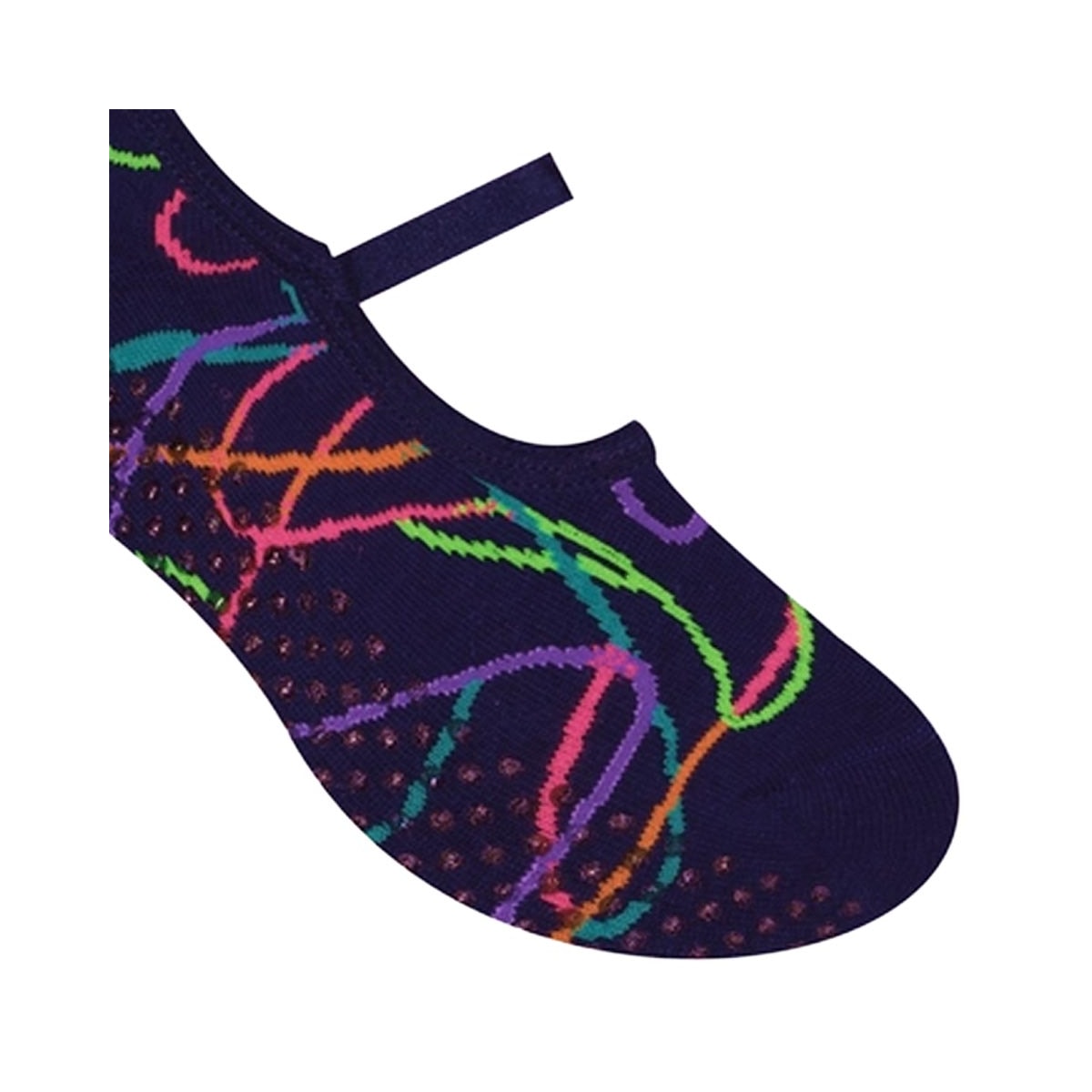 Meia Selene Feminina Pilates 68% Algodão 7850 Marinho Listra Meia Selene Feminina Pilates 68% Algodão 7850 Marinho Listra