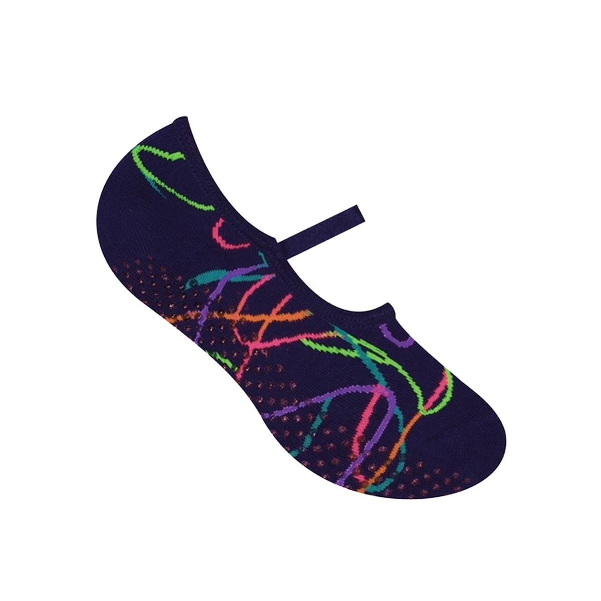 Meia Selene Feminina Pilates 68% Algodão 7850 Marinho Listra Meia Selene Feminina Pilates 68% Algodão 7850 Marinho Listra