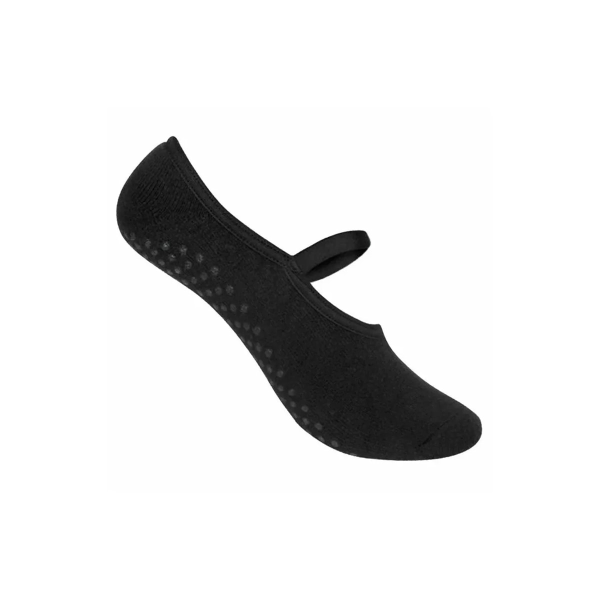 Meia Selene Feminina Pilates 68% Algodao 7850 Preto