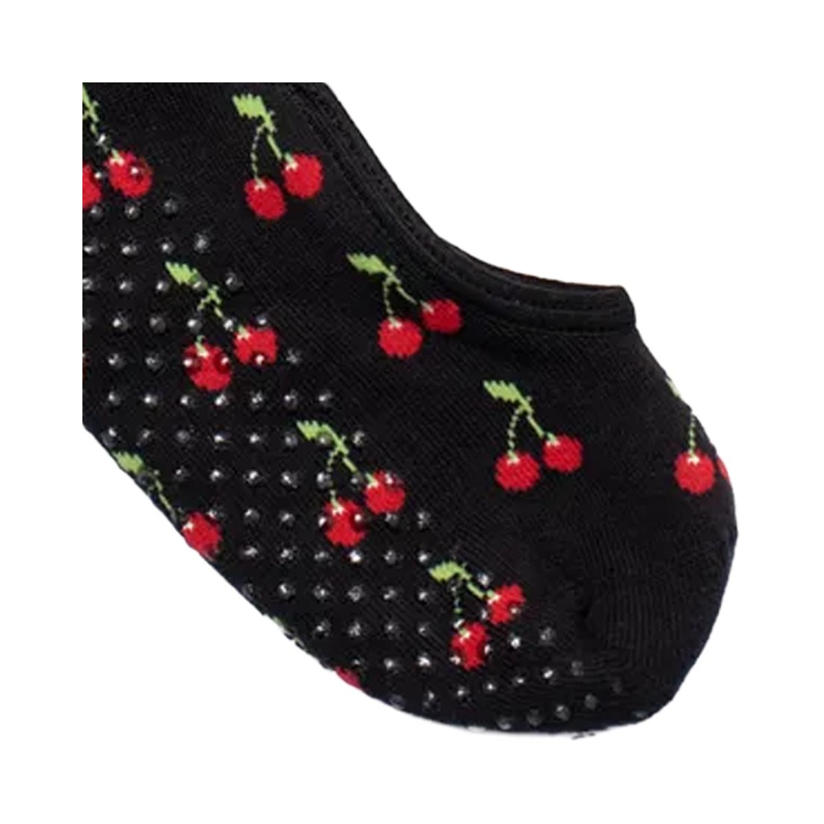 Meia Selene Feminina Pilates 68% Algodao 7850 Preto/Cereja Meia Selene Feminina Pilates 68% Algodao 7850 Preto/Cereja