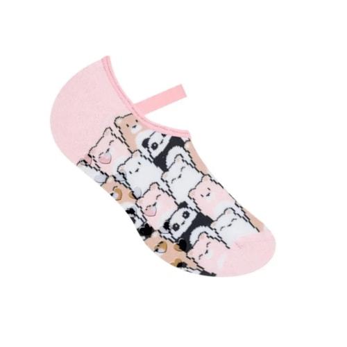 Detalhe - Meia Selene  Infantil Meias Em Geral 2950 Rosa Claro