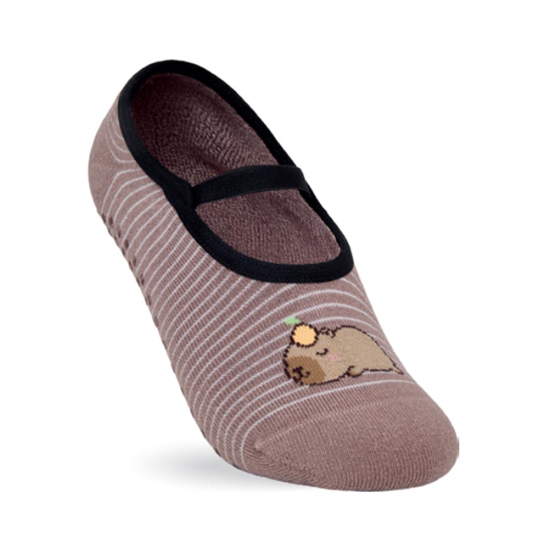 Meia Selene Pilates 76% Algodão 7850 Mocha Mousse Meia Selene Pilates 76% Algodão 7850 Mocha Mousse