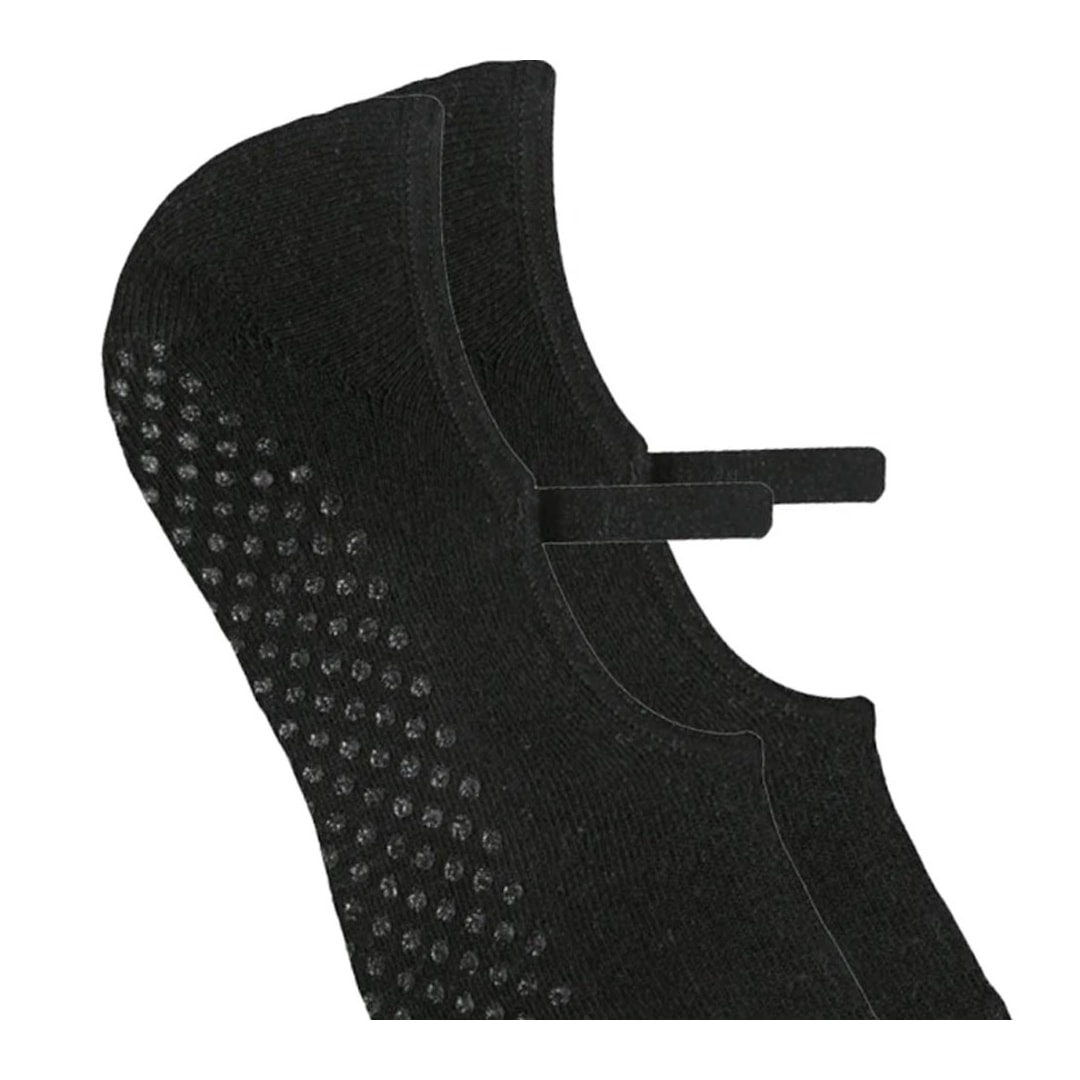 Meia Selene Pilates 76% Algodão 7850 Preto