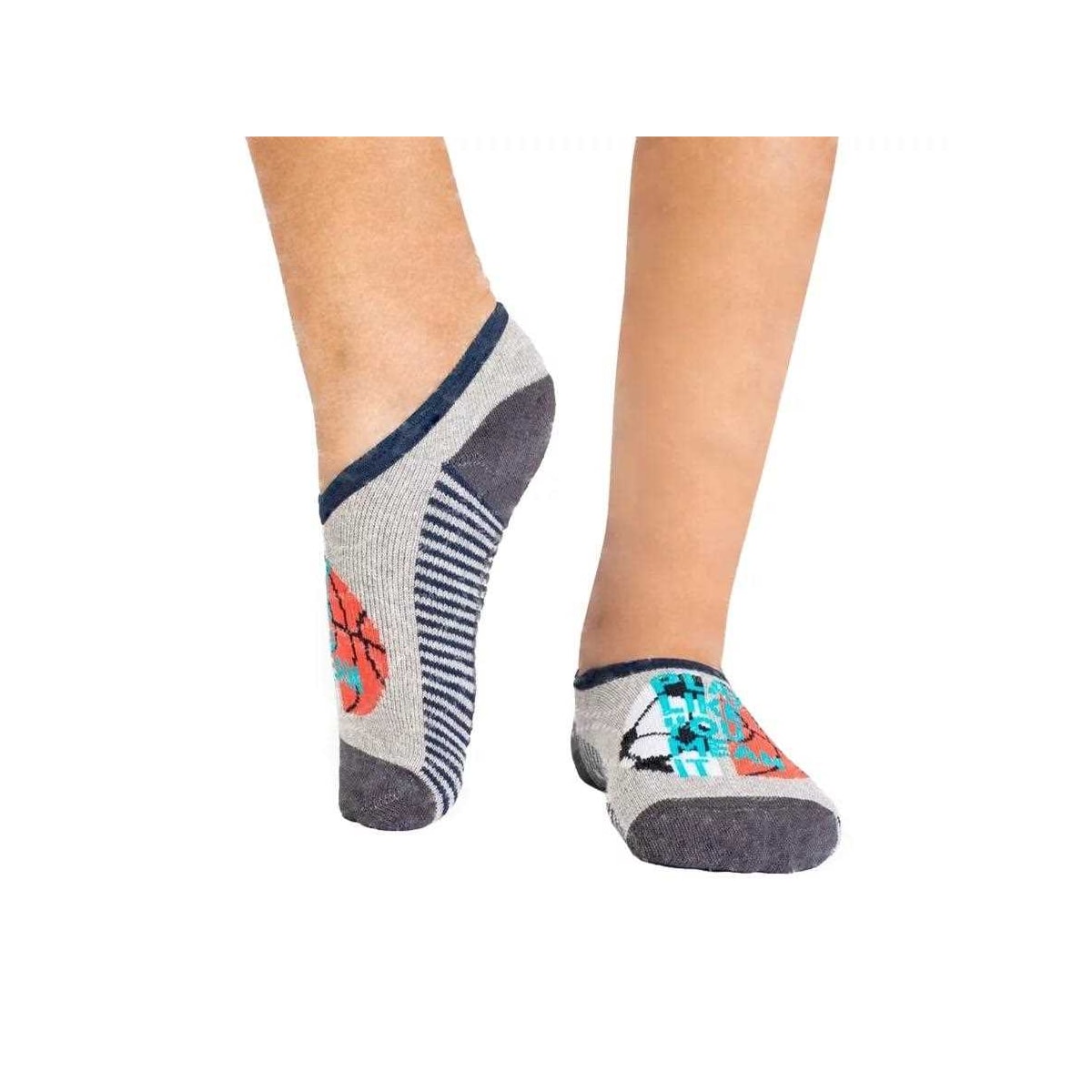 Meia Selene Sapatilha Infantil 68% algodão 2955 Cinza/Preto Meia Selene Sapatilha Infantil 68% algodão 2955 Cinza/Preto