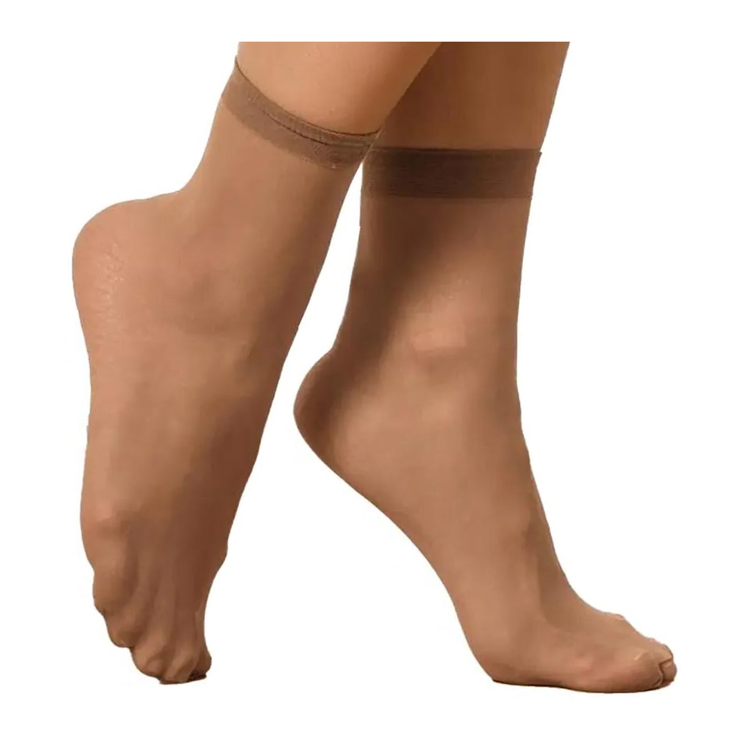 Meia Selene Soquete Fio 15 9870 Natural