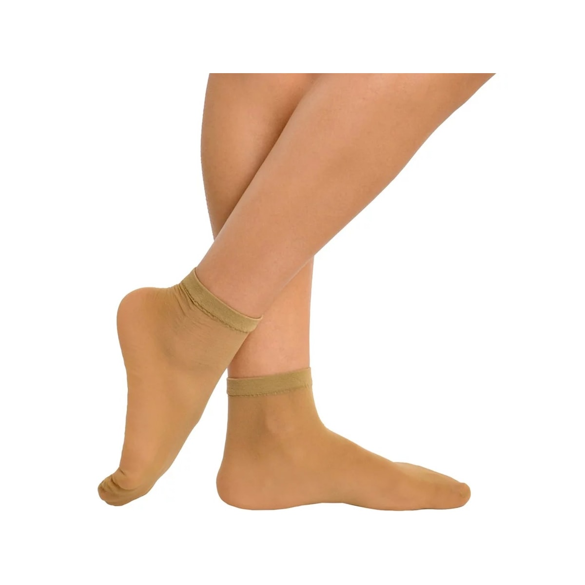 Meia Selene Soquete Fio 15 9870 Natural Meia Selene Soquete Fio 15 9870 Natural