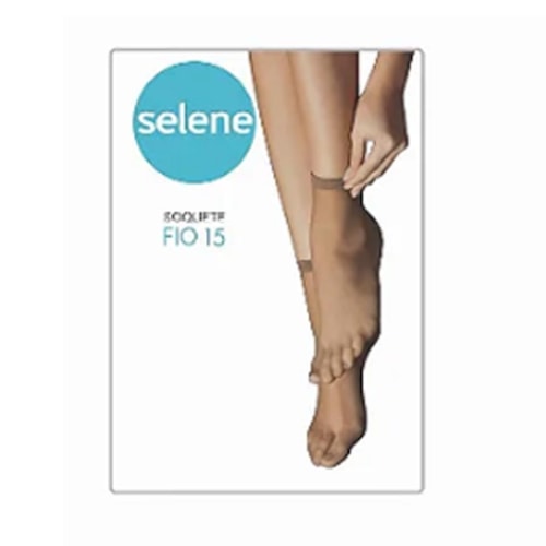 Detalhe - Meia Selene Soquete Fio 15 9870 Preto