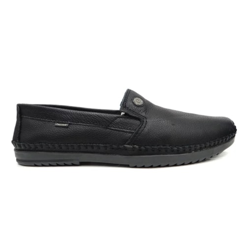 Detalhe - Mocassim Freeway Masculino Logan Preto