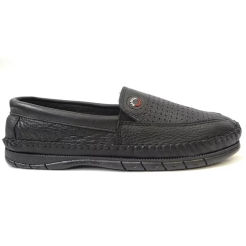 Detalhe - Mocassim Marconi 0100 Preto