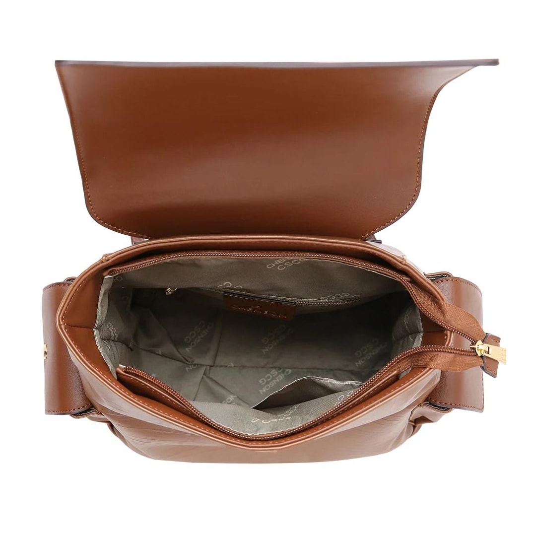 Mochila Vg Gabar Chenson Poliuretano 8485637 Cafe Mochila Vg Gabar Chenson Poliuretano 8485637 Cafe