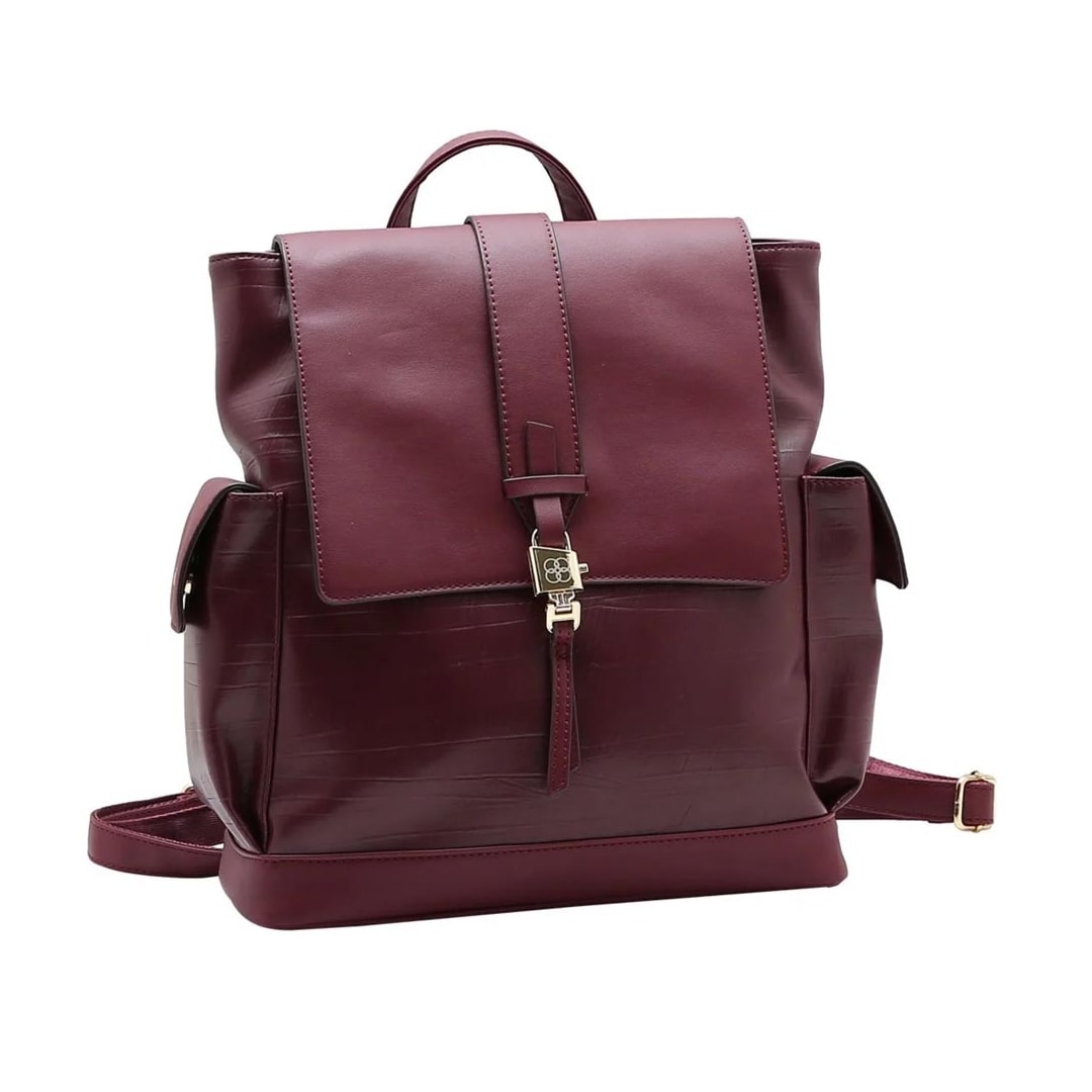 Mochila Vg Gabar Chenson Poliuretano 8485637 Vinho Mochila Vg Gabar Chenson Poliuretano 8485637 Vinho