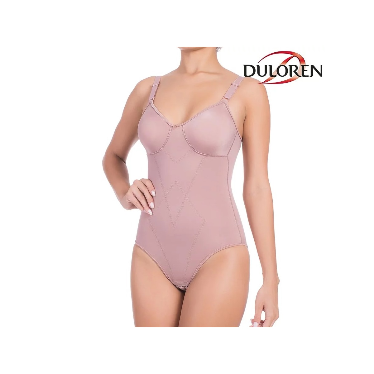 Modelador Duloren Cetinete de Alta Compressao 113215 27-castanha Modelador Duloren Cetinete de Alta Compressao 113215 27-castanha